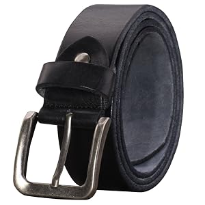 Mens Soft Top Grain 100 Leather Belt