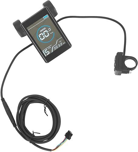 Tbest Velocímetro de Bicicleta, Bicicleta Eléctrica Pantalla LCD ABS Impermeable