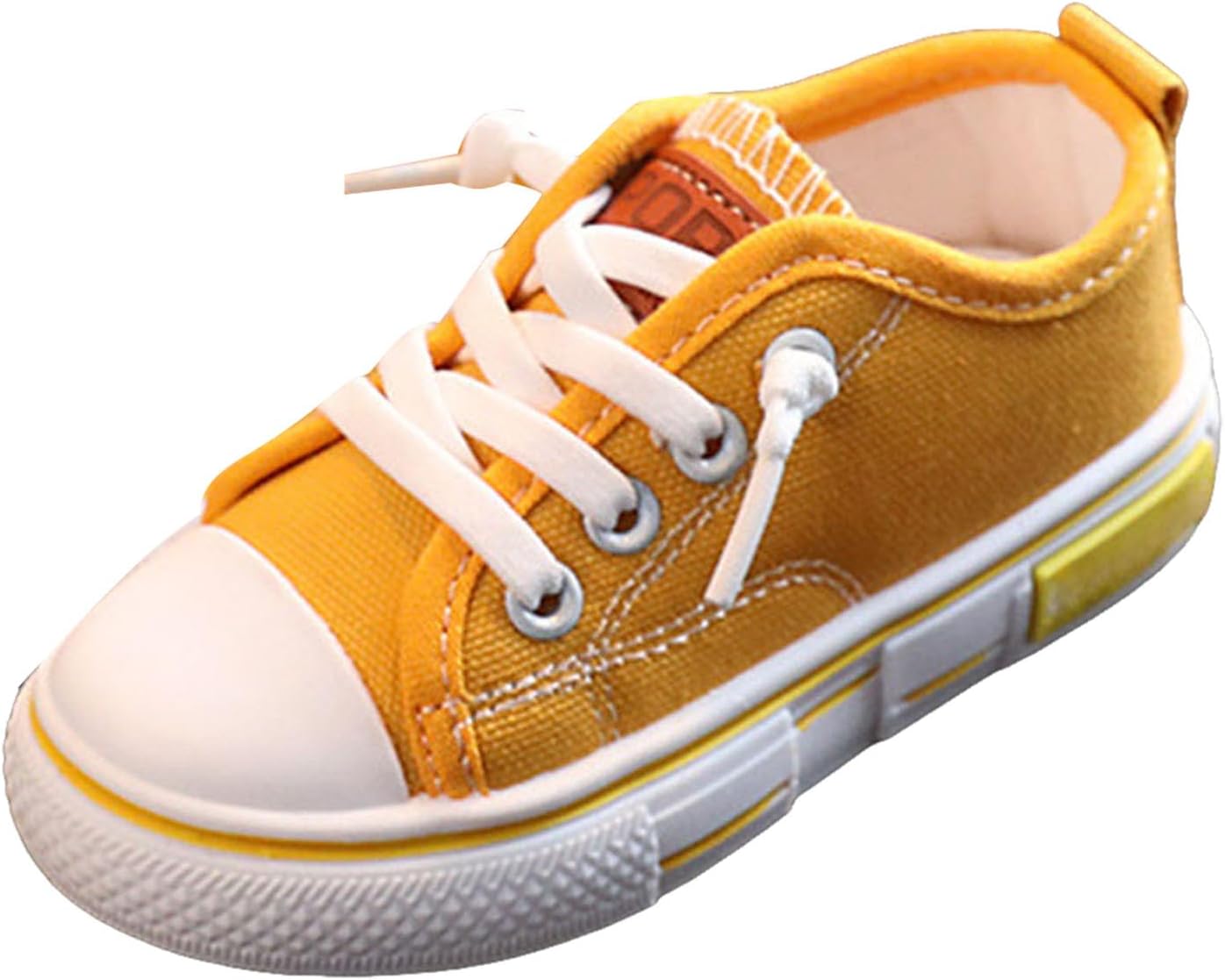 IWIHMIV Girls Canvas Shoes Boys Non Slip Sports Sneakers Comfortable Kids Casual Lightweight Walking Shoes