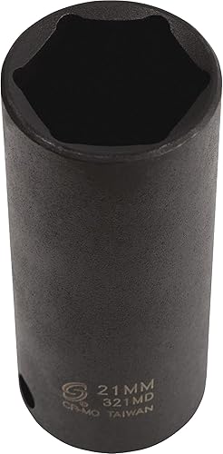 Miniatura 6 de Sunex 3329 - Juego de llaves de vaso de impacto métricas estándar y profundas, métricas, estándar/profundo, 6 puntos, Cr-Mo, 0.315 in - 0.866 in, 29