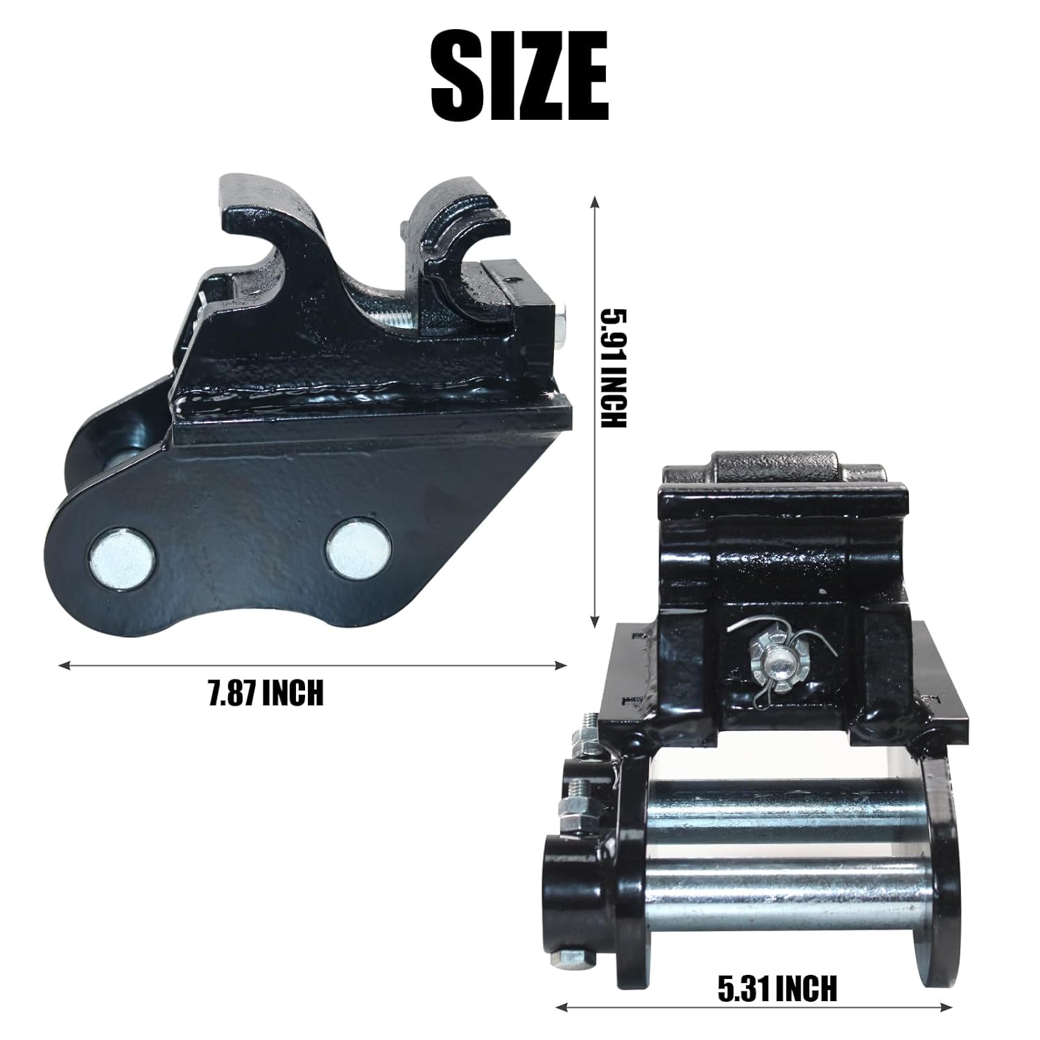 Mini Excavator Attachments Mechanical Quick Change Hitch Coupler for 0.6-3 Ton Excavators, Compatible with Typhon and Other Small Diggers, Versatile Attachment Connector for Easy Swapping - Image 2