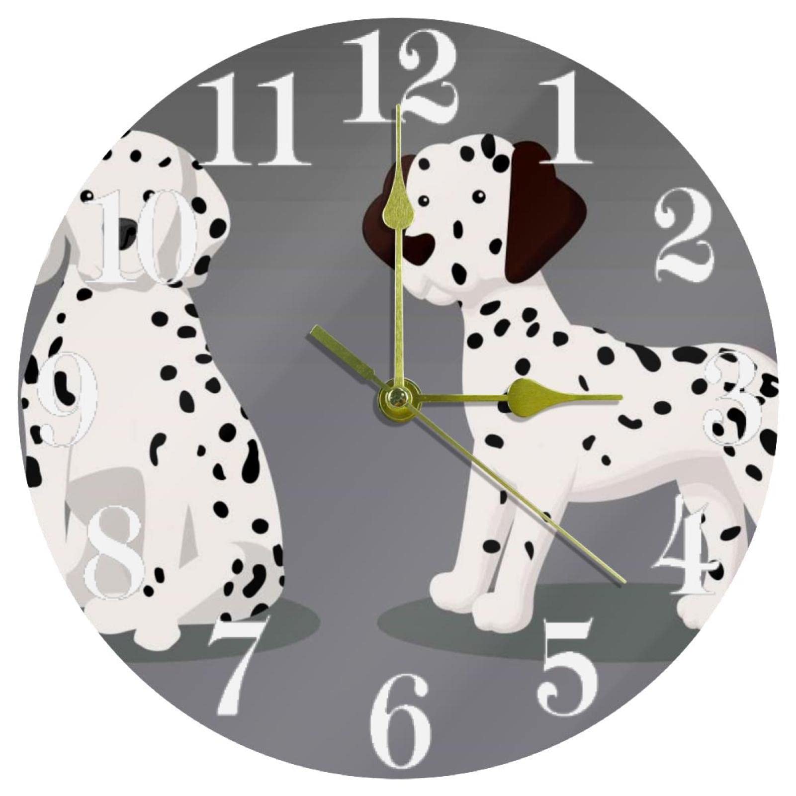 Horloge murale à quartz silencieuse de 25,4 cm avec mécanisme à piles