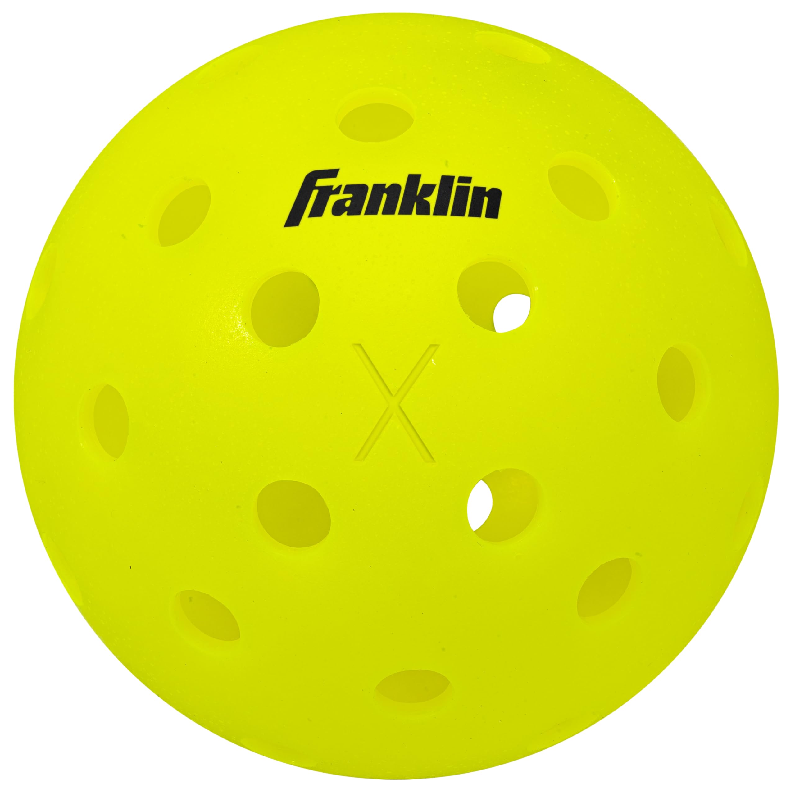 Franklin Sports X-40 100 Palline Pickleball Outdoor – Palline Ufficiali US Open Pickleball Championships – Approvate USA, Alta Visibilità Neon, Resistenti e Professionali