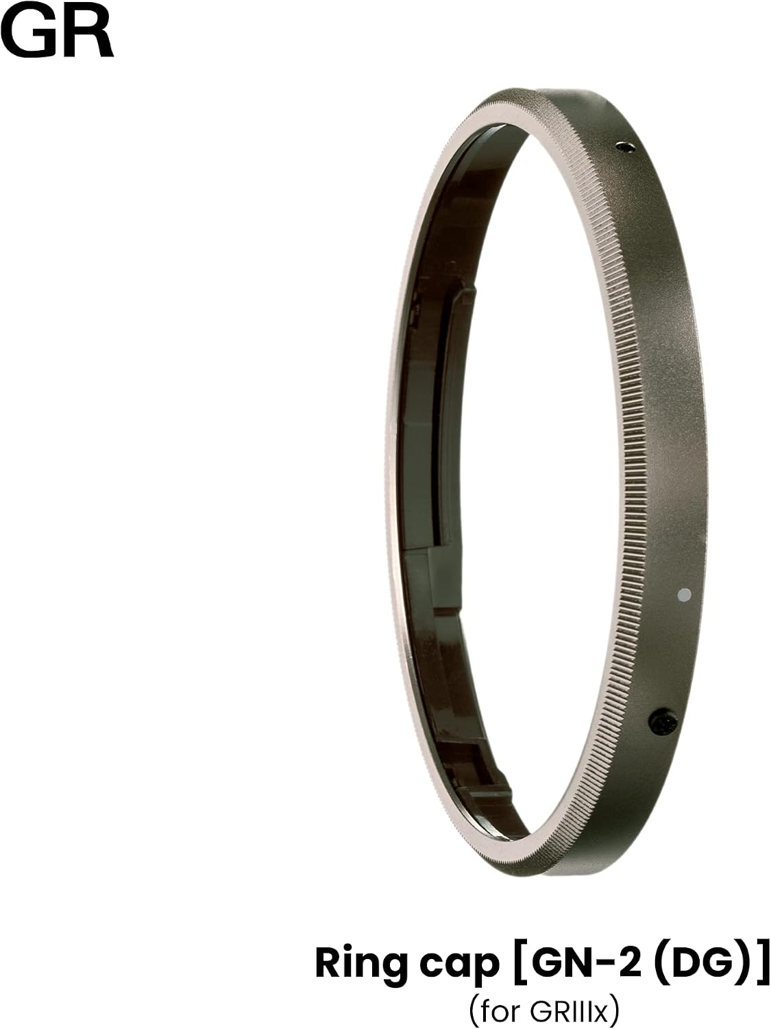 RICOH Ring Cap GN-2 (DG) Dark Gray [Compatible Models: GR IIIx] [Dark Gray Color with Metallic Finish] [Replacement Ring Cap to Dress up The Camera] 30492