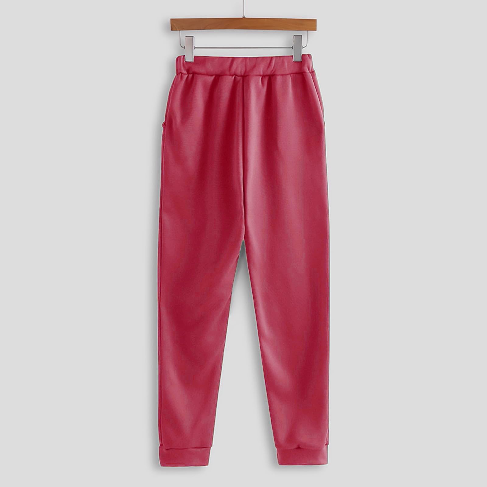 Tenue de loisirs pour femme - Ensemble pyjama côtelé - 2 pièces | Sweat à capuche à manches longues et longue taille élastique, pantalon de loisirs, pyjama avec cordon de serrage et poches