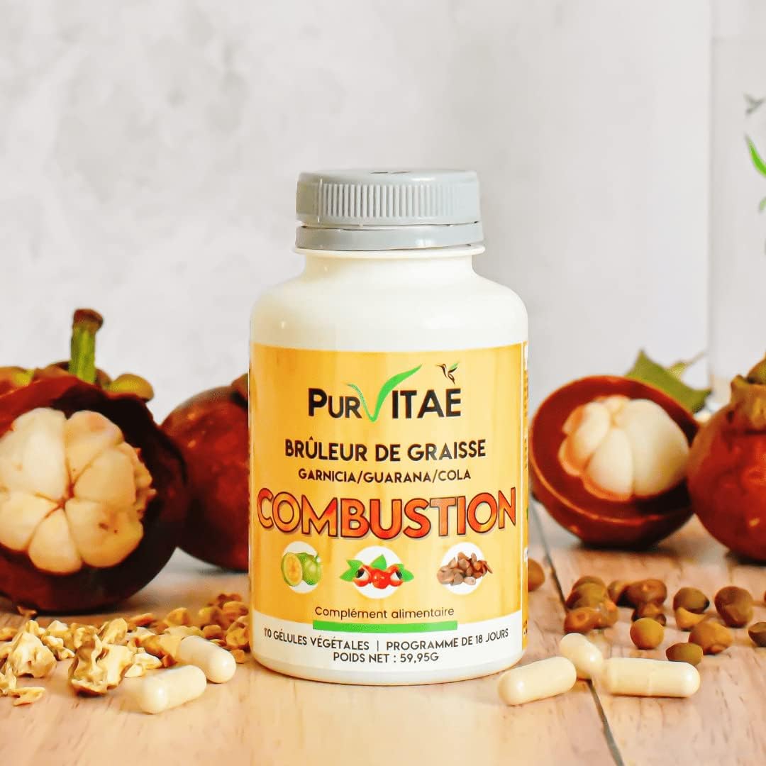 Brûleur De Graisse Naturel | COMBUSTION Garcinia, Inuline, Guarana et Cola | Augmente le taux métabolique | Fabriqué en France (Brûleur De Graisse Naturel | COMBUSTION)