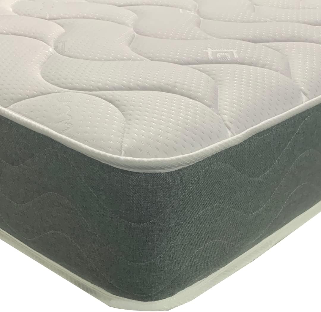 Wilson Beds - Memory Foam and Spring 6.5" Deep Mattress With Grey Border, Medium Soft (4ft6 Standard Double (135 x 190cm))