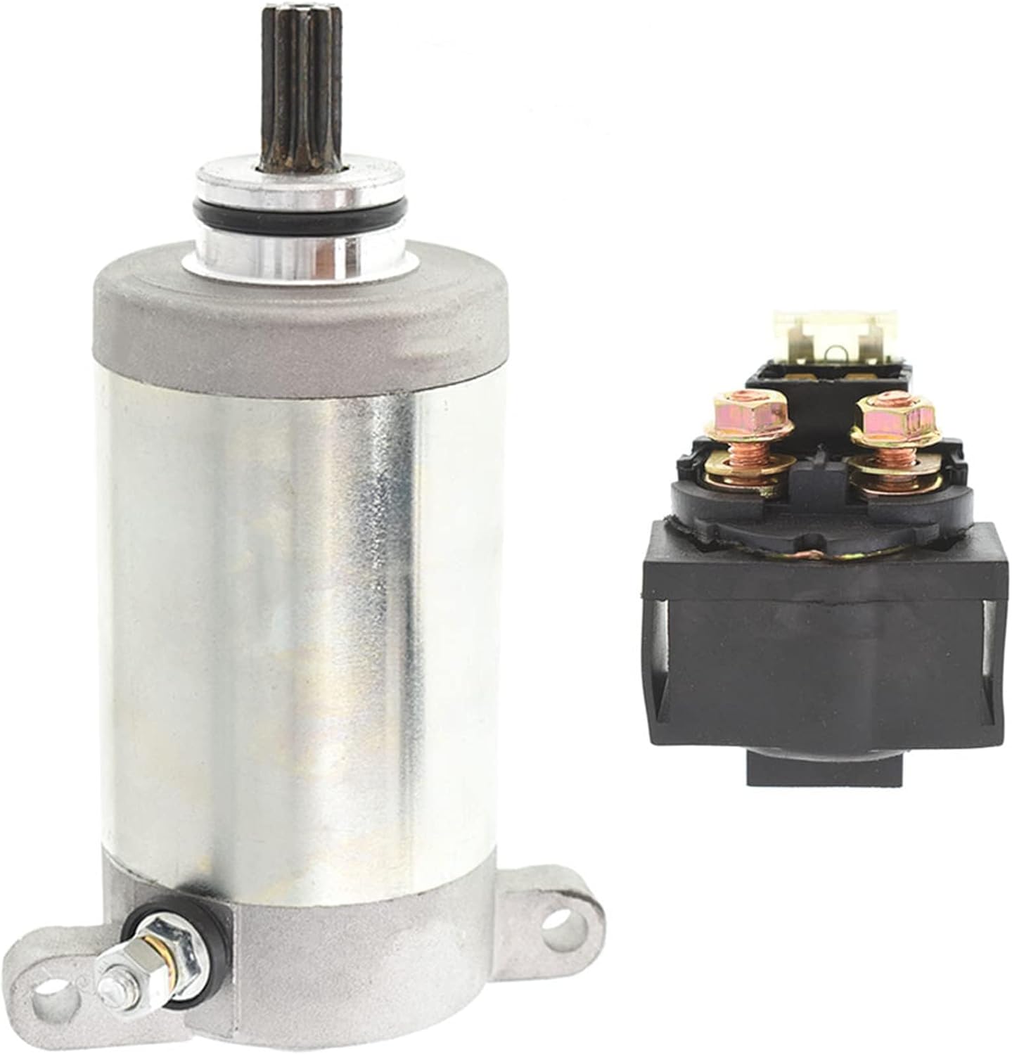 Silscvtt Starter Relay Solenoid Replacement for Kawasaki Bayou 220 KLF220 1988-2002 Replacement for 21163-1266 21163-1130 21163-1253