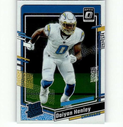 2023 Donruss Optic #263 Daiyan Henley RC Rookie Los Angeles Chargers NFL Football Base Trading Card