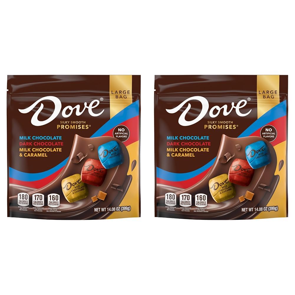 DOVE PROMISES Milk Chocolate, Dark Chocolate, and Milk