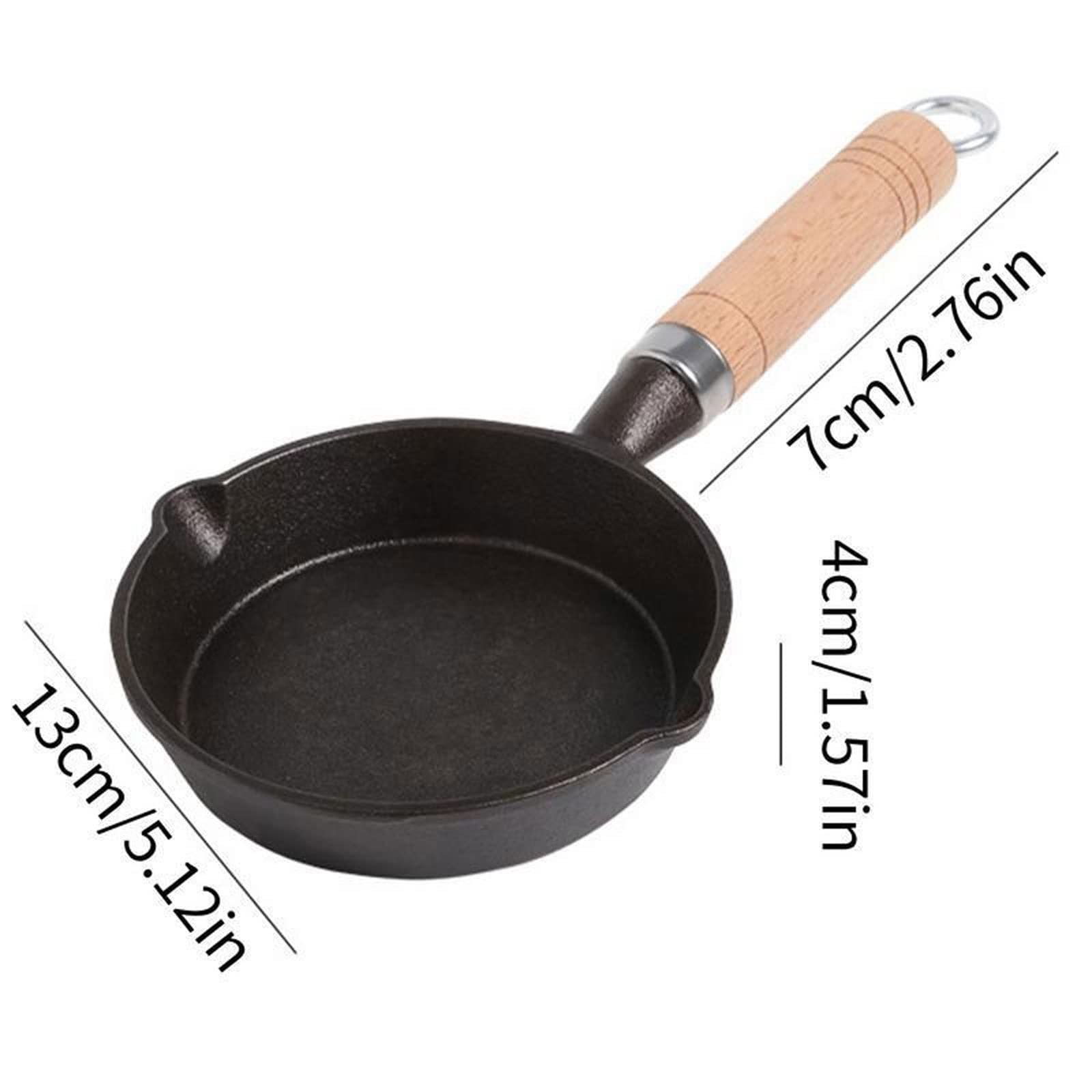 Poêle à Frire en Fonte, Petite poêle à Frire antiadhésive, ustensile de Cuisine, poignée, pré-assaisonnement, Four, cuisinière Domestique,