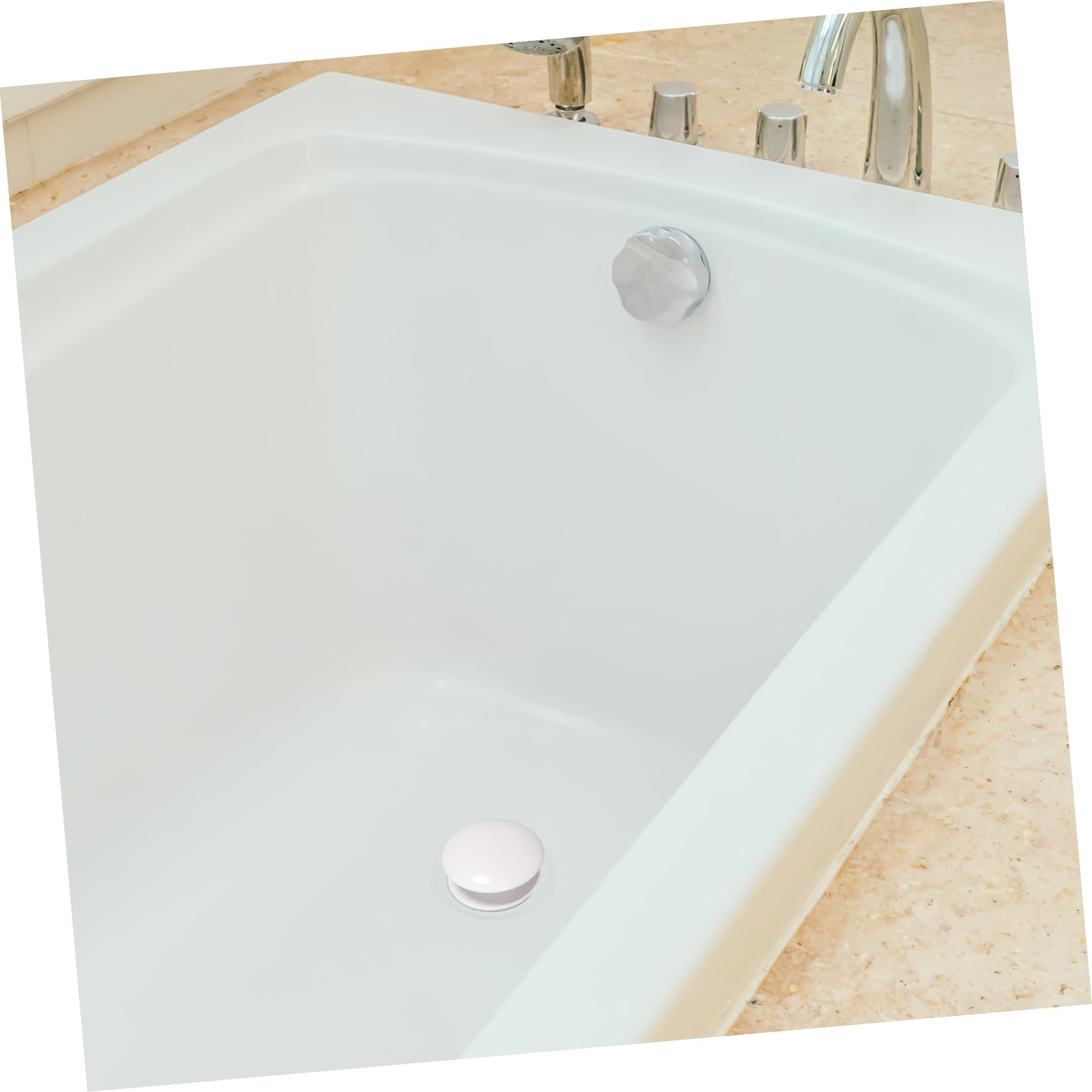 jojofuny 3piezas Tapón De Drenaje De Cerámica para Lavabo y Bañera De Reforzado y Diseño Instalación y Prevención De Olores