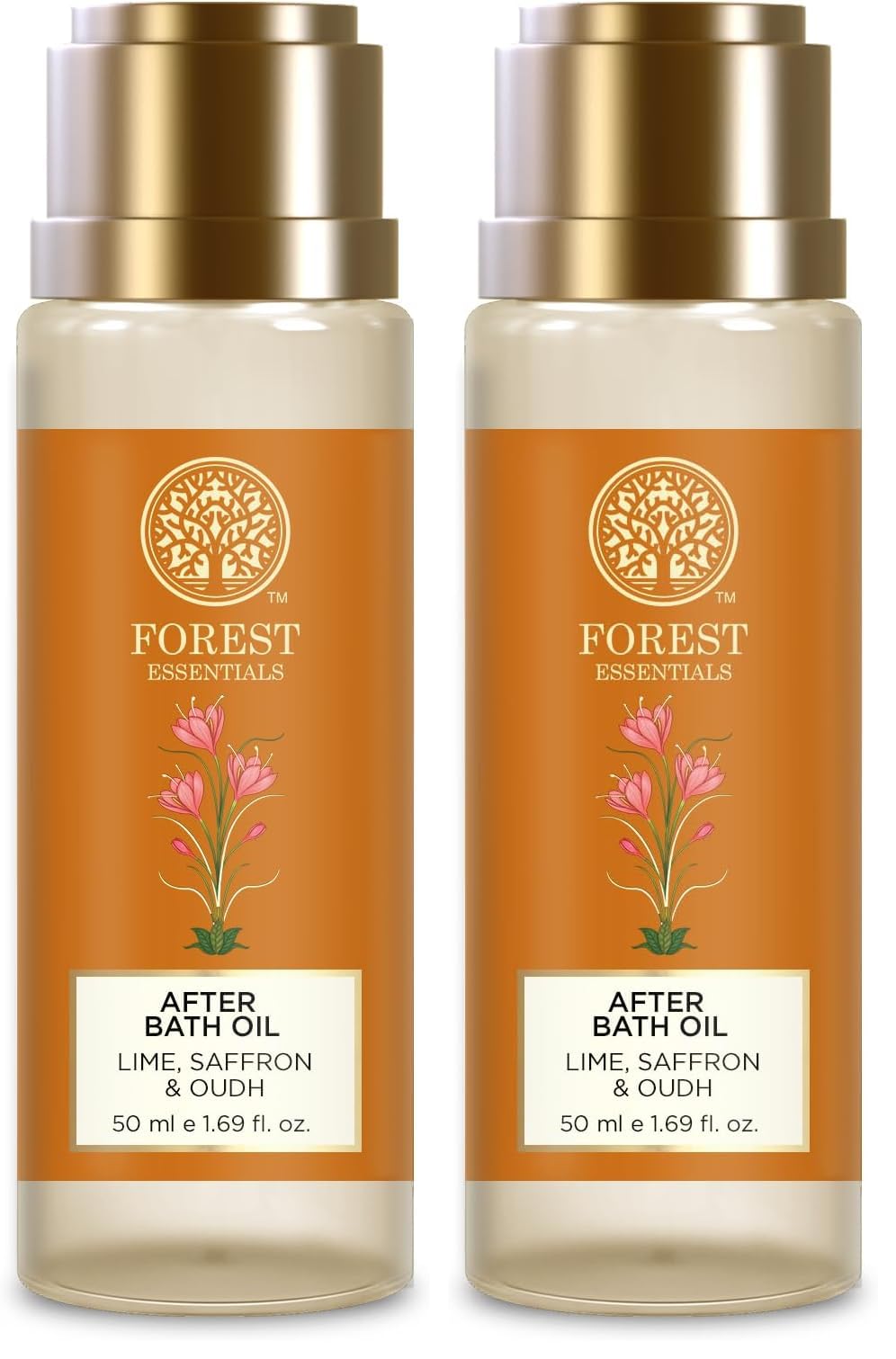 Forest Essentials After Bath Oil Lime Saffron Oudh | After Shower on Wet Skin | Keeps Skin Hydrated in just 2 Mins | For Lightly Scented & Soft Skin | For Daily Use (Pack of 2)-picture-32