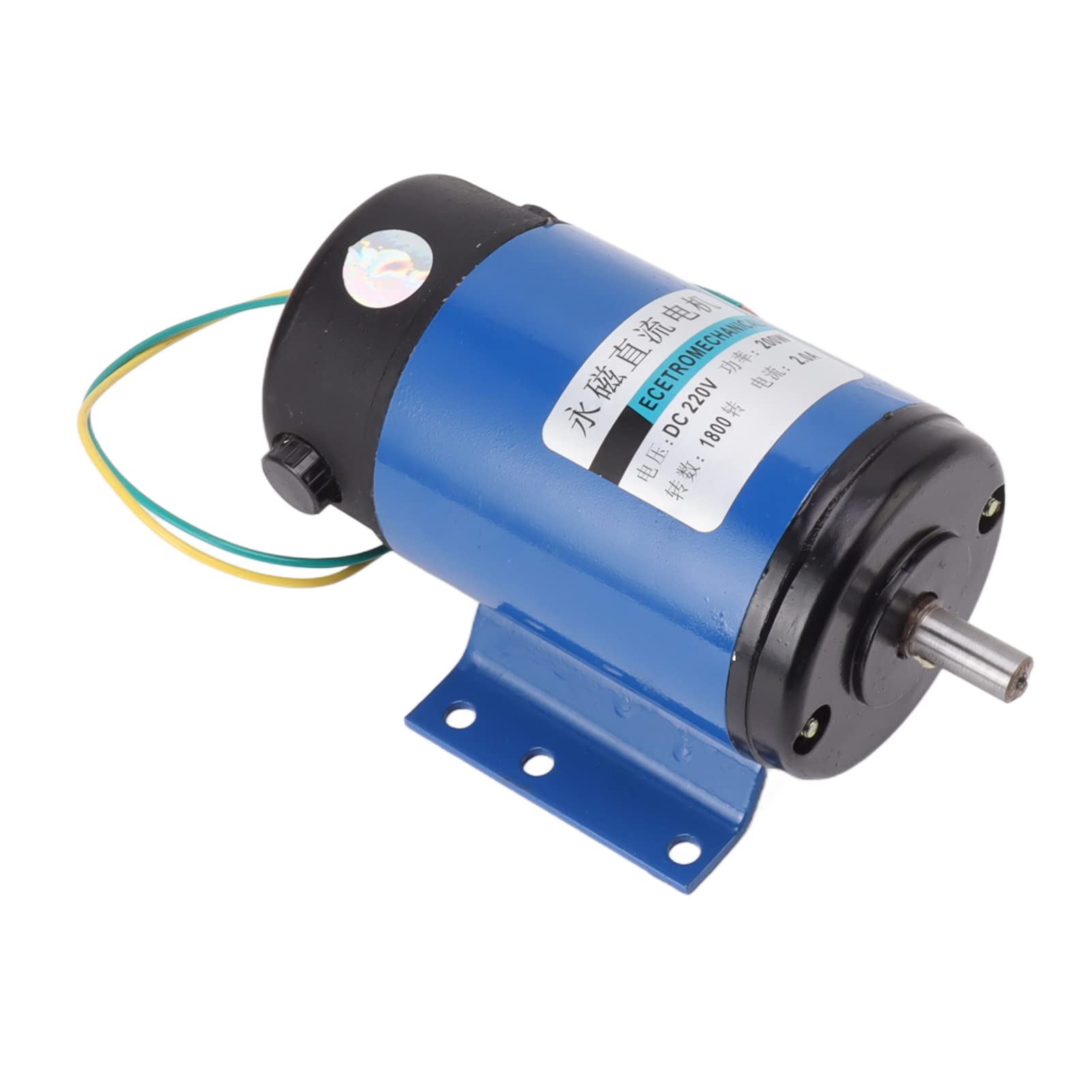 Motor Eléctrico de Imán Permanente de 200 W, Motor Asíncrono Monofásico de 1800 RPM CC 220 V con Imán Fuerte y Núcleo de Cobre, para Maquinaria, Instrumentos Electrónicos,