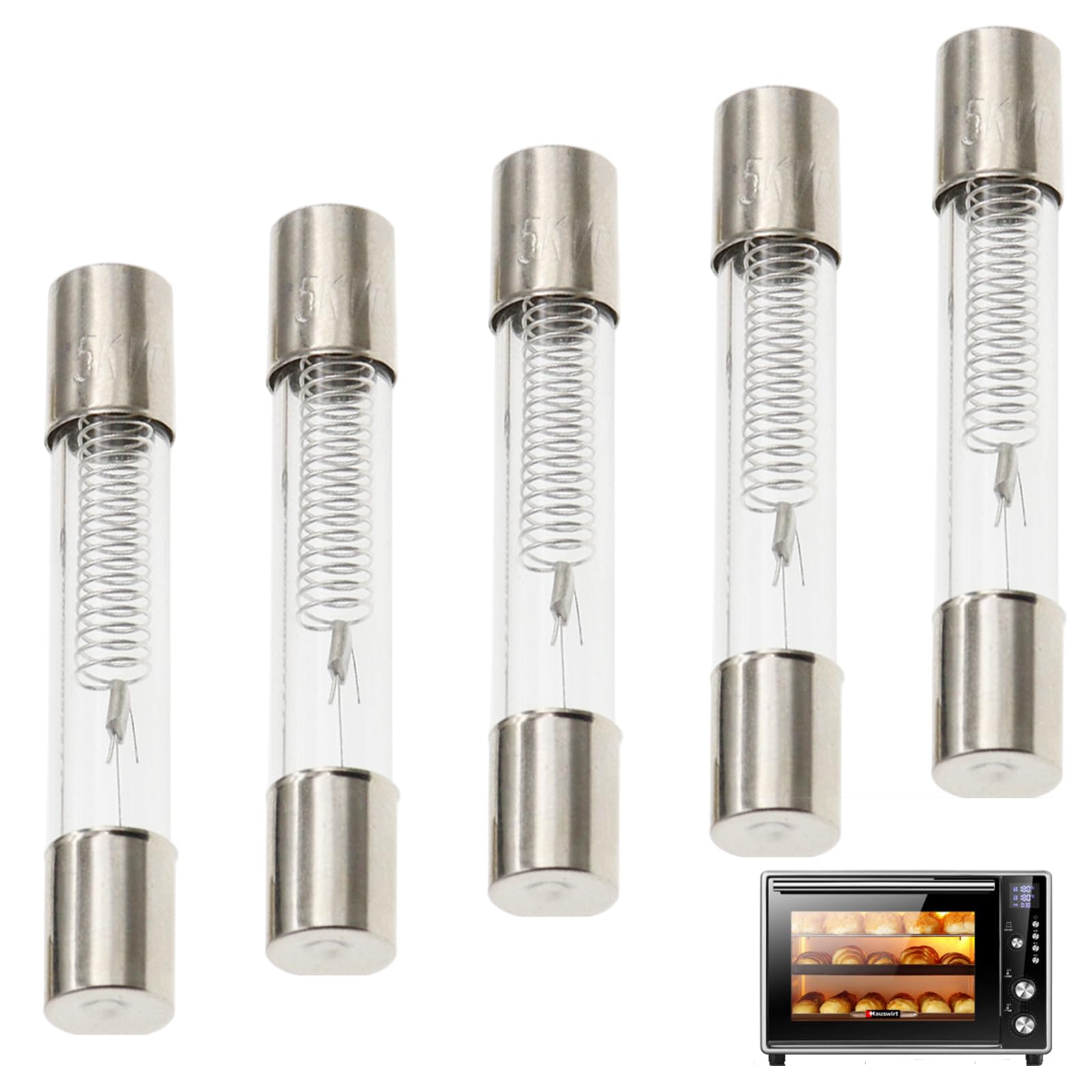 Suxdlan Microwave Fuse Tubes 0.7A 5KV High Voltage Fast Blow Glass Fuses for Oven 6x40mm 5PCS