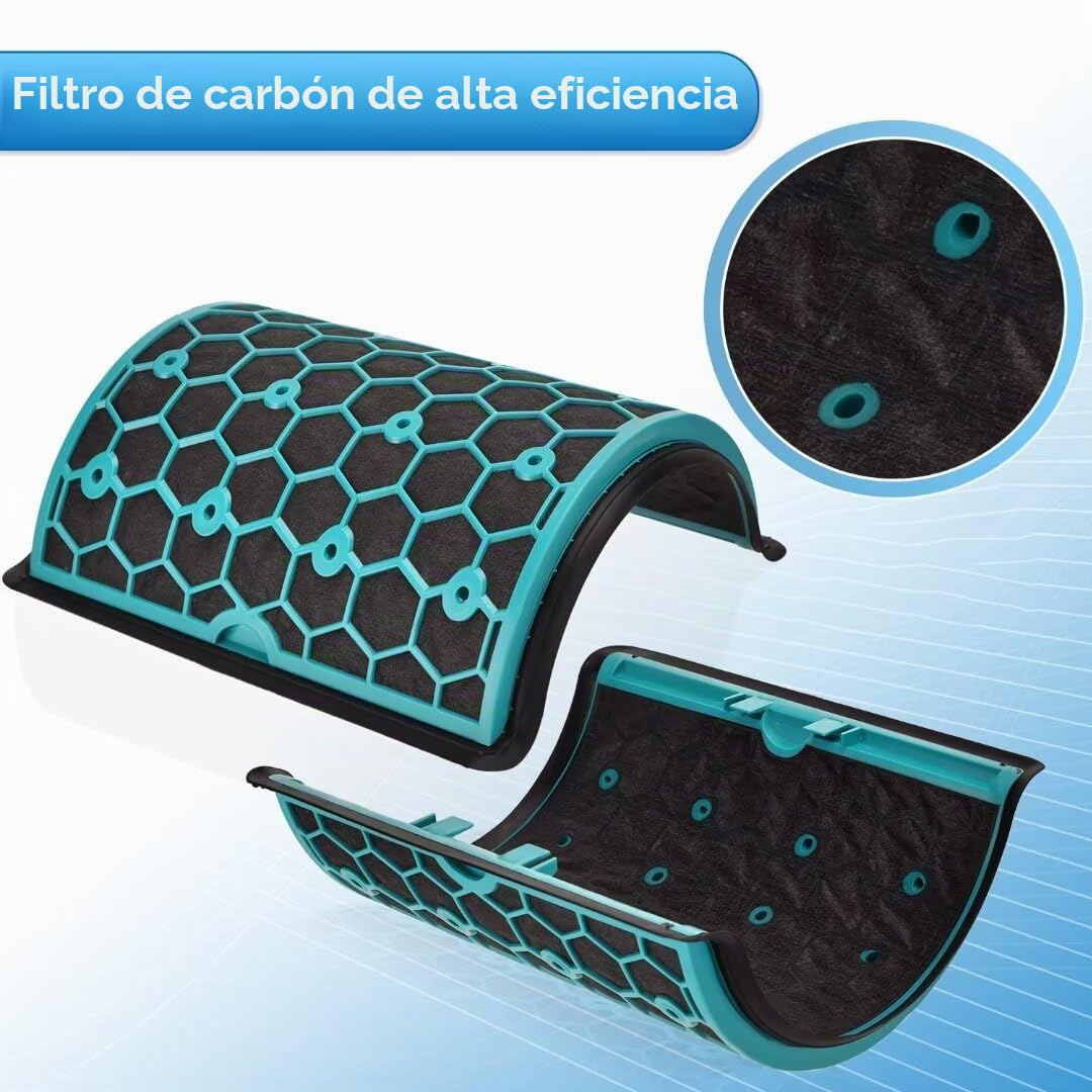Filtro de repuesto para Dyson HP04 TP04 DP04 DP05 Pure Cool Purificador Ventilador Filtro HEPA de vidrio y filtro de carbón activado interno