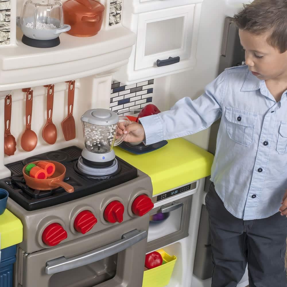Elegant Edge Kids Kitchen Playset with Lights and Sounds