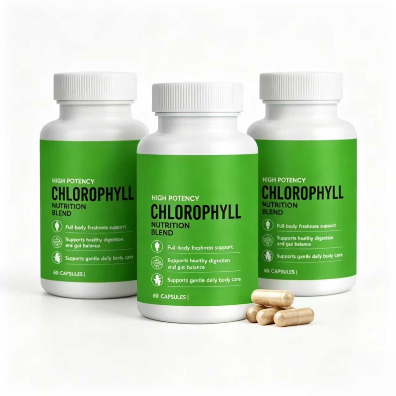 Chlorophyll, Frische und tägliche Unterstützung, 60 Stück