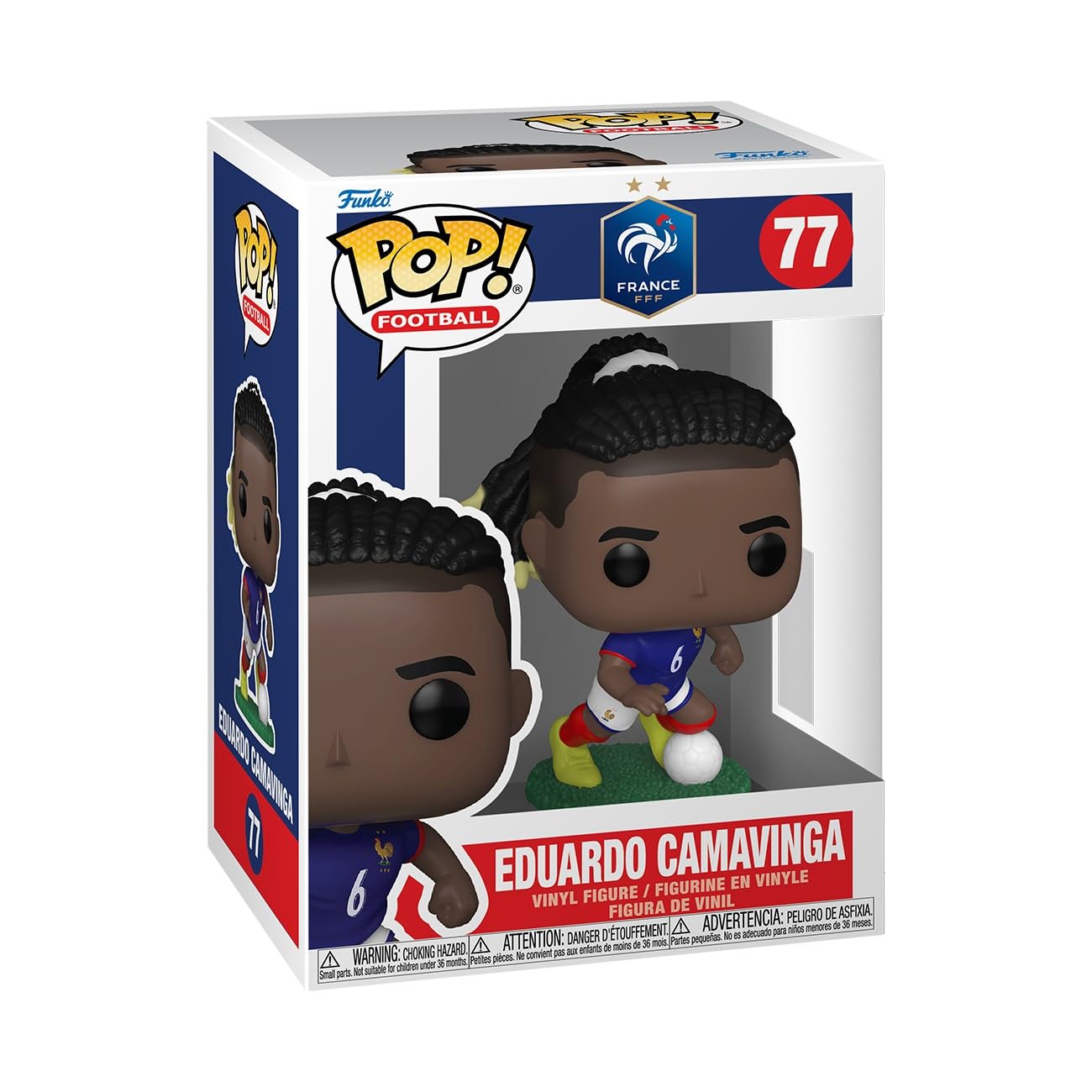 Funko POP! Football: France, Eduardo Camavinga, Collectable Vinyl Figure, Gift Idea, Official Merchandise