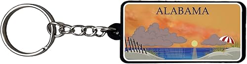 AMERICANPHOENIX Llaveros hermosos y únicos: recuerdo de Estados Unidos, diseño coleccionable, silicona flexible, accesorio para llavero