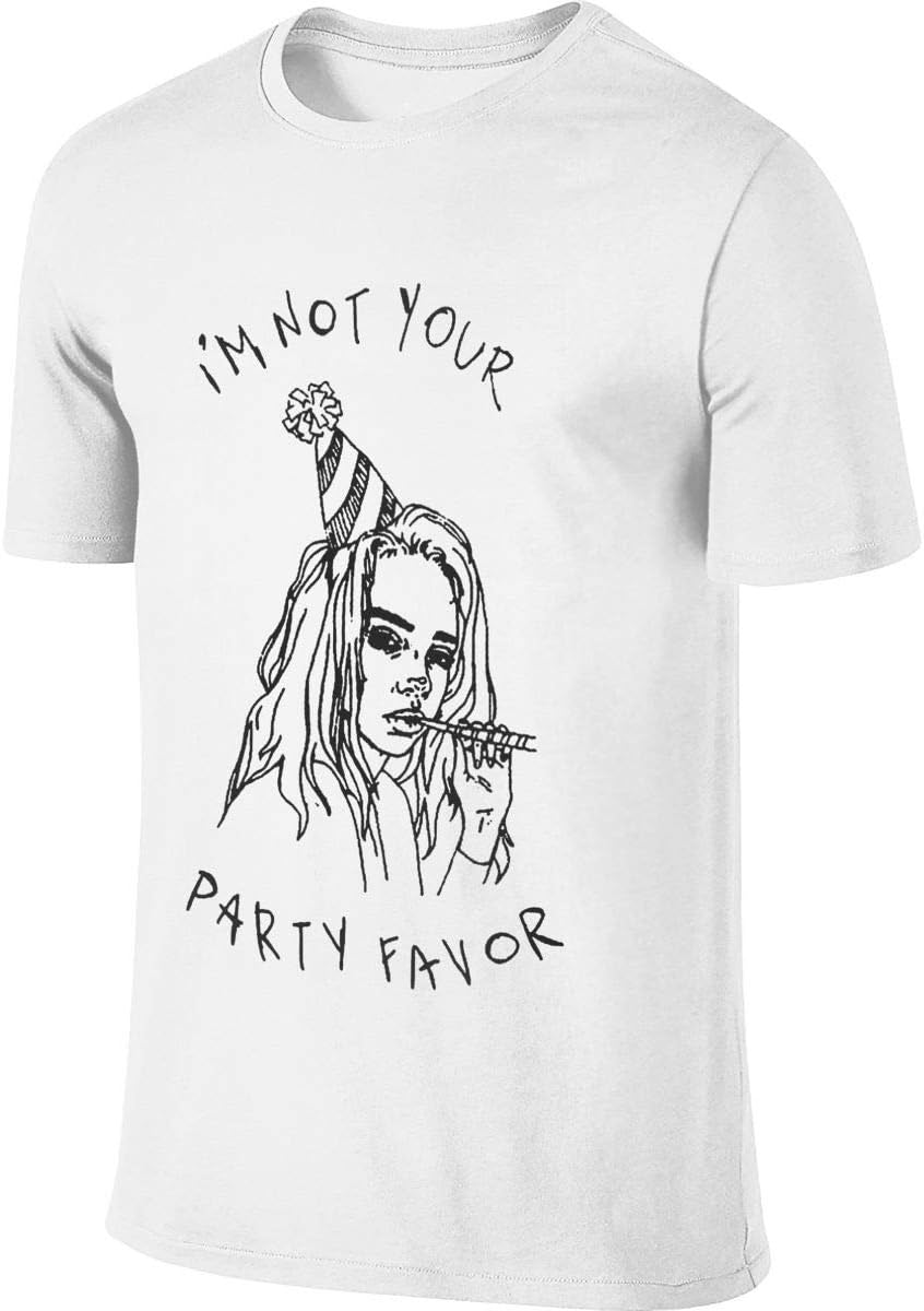 BTVE Billie Eilish I'm Not Your Party Favor Classic Hiking White Shirt