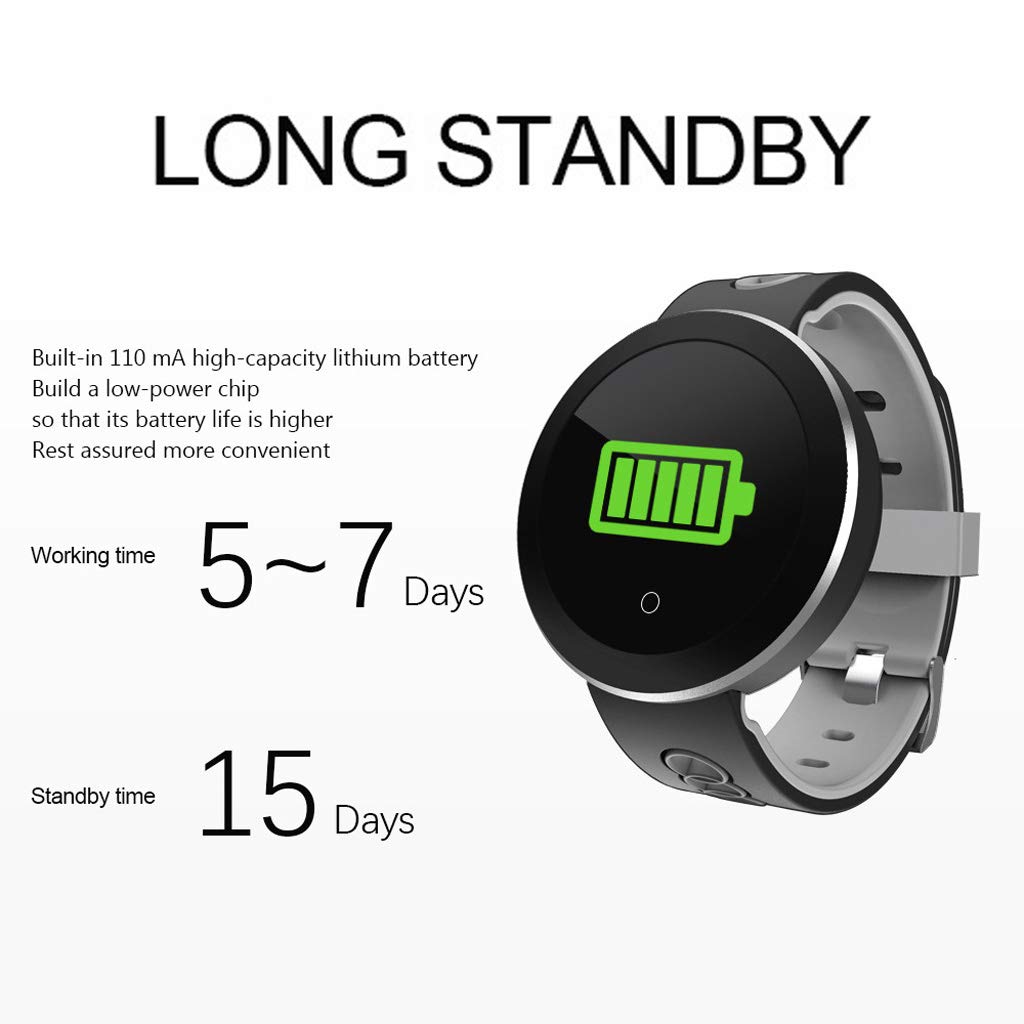 Rastreadores De Actividad Monitores De Ritmo Cardíaco Reloj De Ejercicios Deportes Al Aire Libre Calorías Contador De Pasos Pulsera Pulsera, Adecuado para Niños Hombres Mujeres Mayores