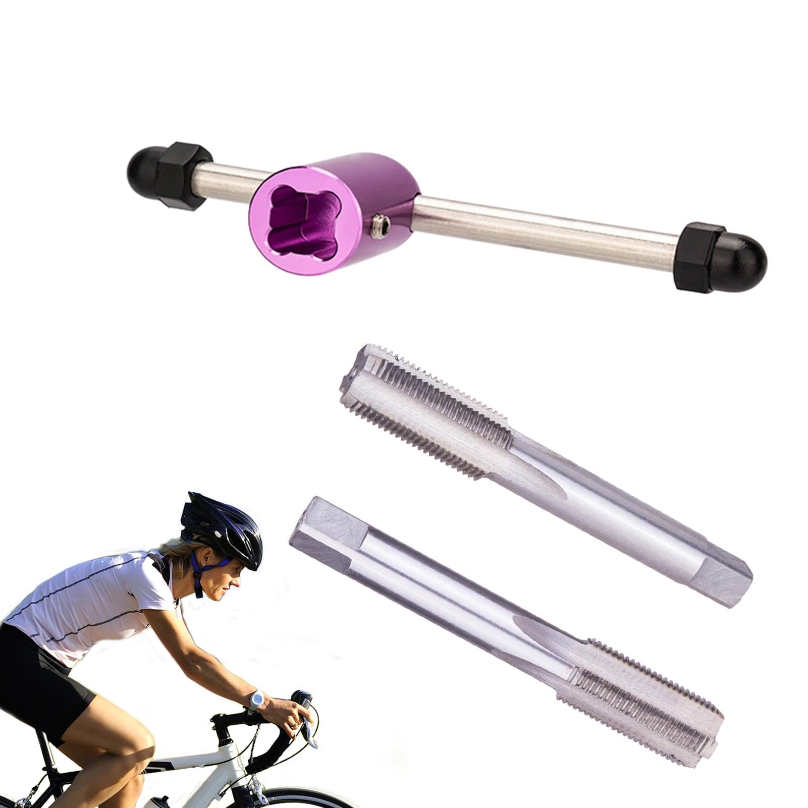 Tarauds filetés pour manivelle kit complet avec clé de taraudage portable