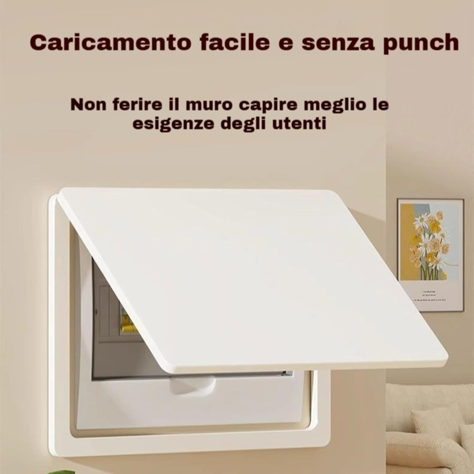 Generico Copri quadro elettrico, Copertura for Contatore Di Luce, Quadro copri quadro elettrico, Facile da Aprire e Chiudere
