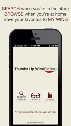 Thumbs Up WineFinder Wine App - Thumbnail 2