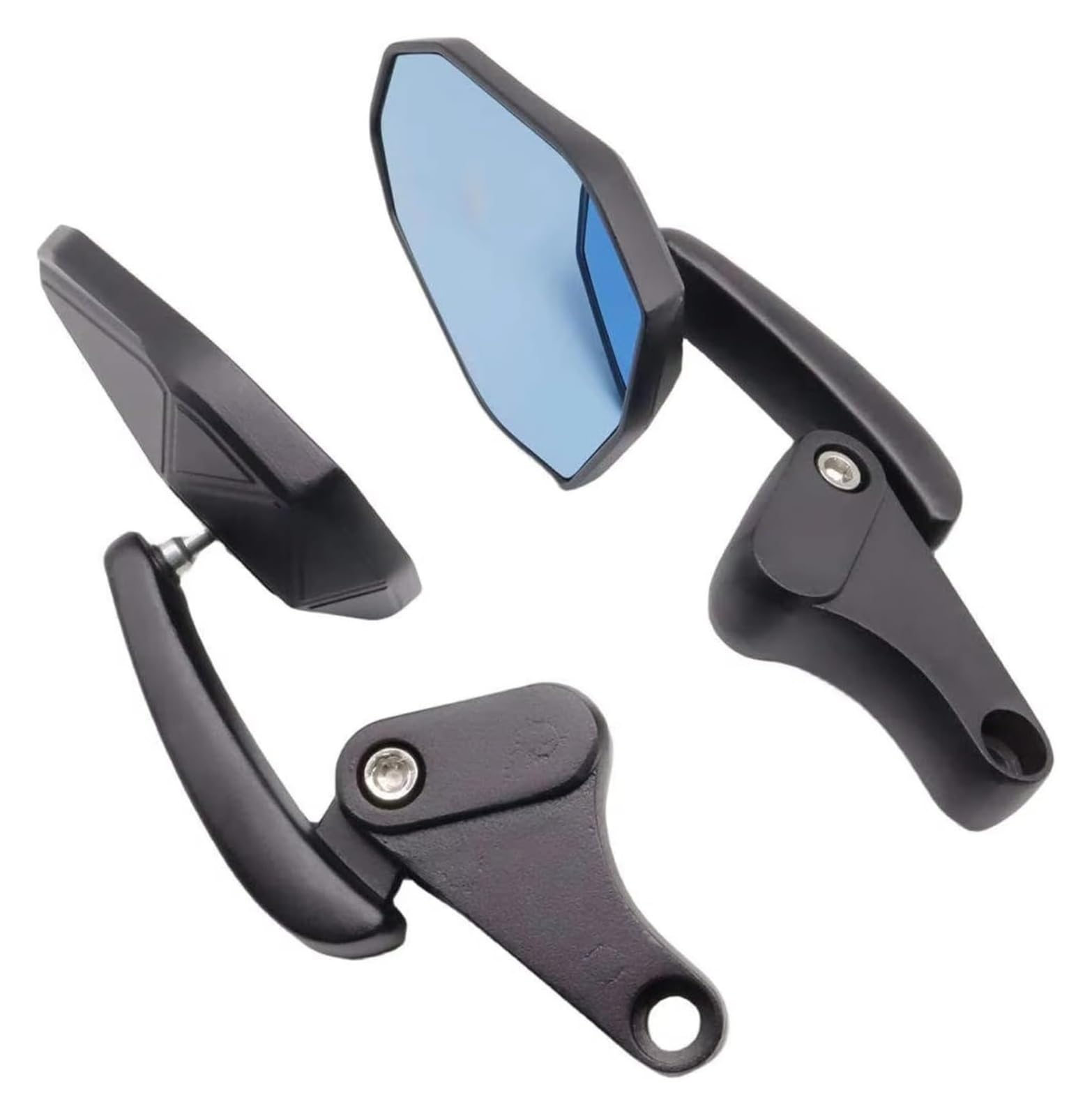 Coppia di specchietti retrovisori laterali for moto universali Bar End