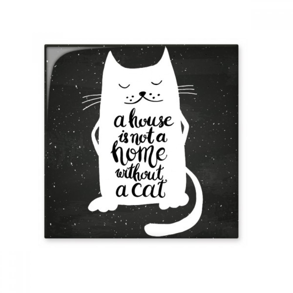 Carreaux de céramique chat noir et blanc pour décoration murale de cuisine