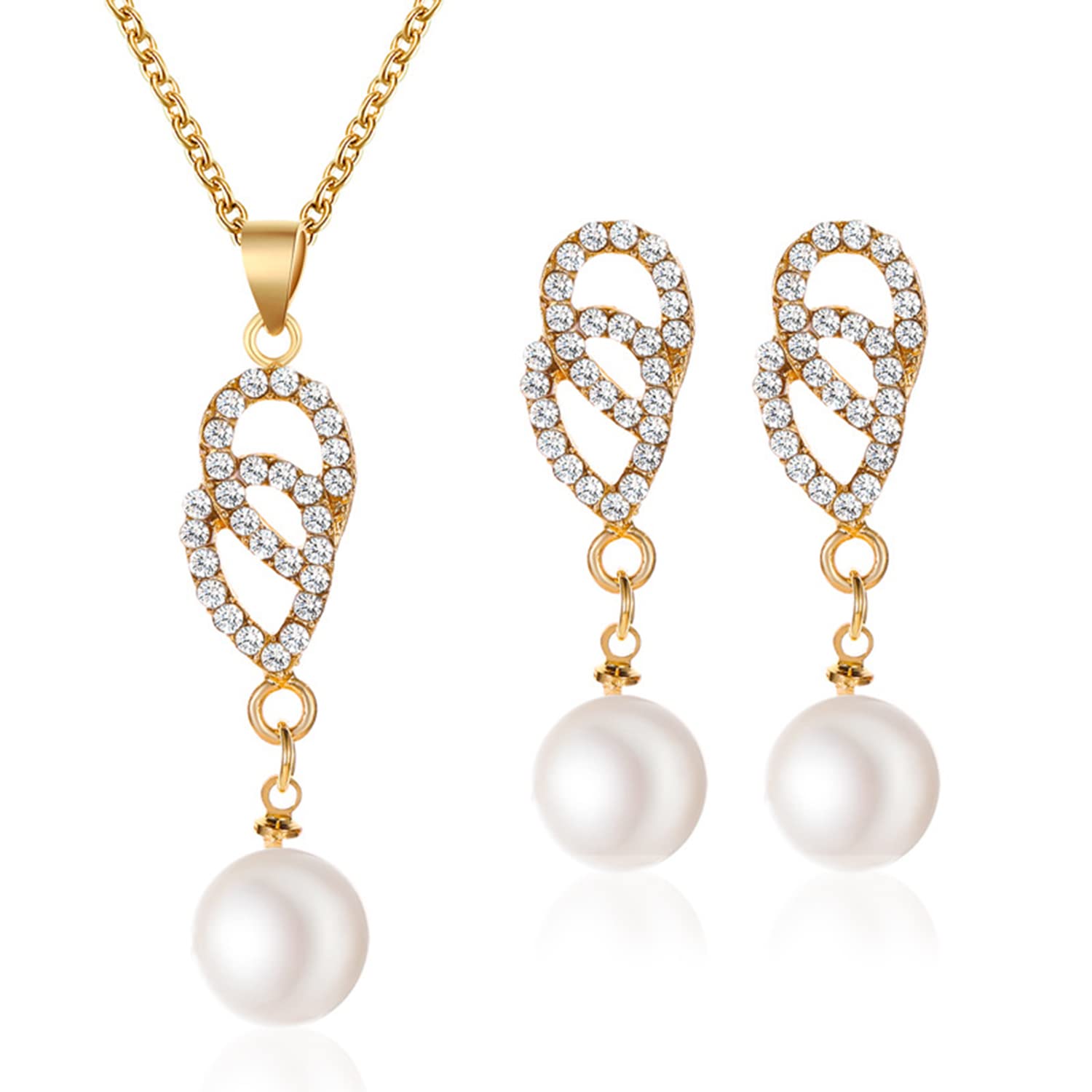 See full amazon price history chart for Peora Gold Plated American Diamond & Pearl Studded Pendant Necklace Chain & Drop Earrings Set Stylish Jewellery Gift for Women Peora Gold Plated American Diamond & Pearl Studded Pendant Necklace Chain & Drop Earrings Set Stylish Jewellery Gift for Women (B0C3V4GFLT) Amazon Price History, Amazon Price Tracker