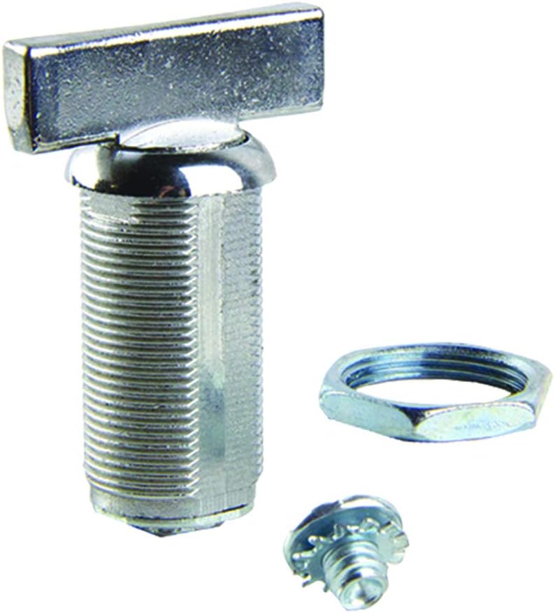 Lippert Components 213117 RV Baggage Door Turn Latch 1-3/8" Chrome