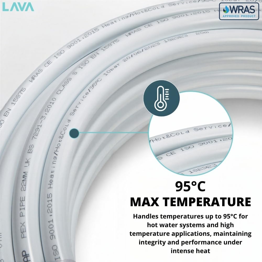 15 mm PEX plastikowa rura wciskana rolka hydrauliczna - 100 metrów zatwierdzona przez WRAS alternatywa dla rur miedzianych