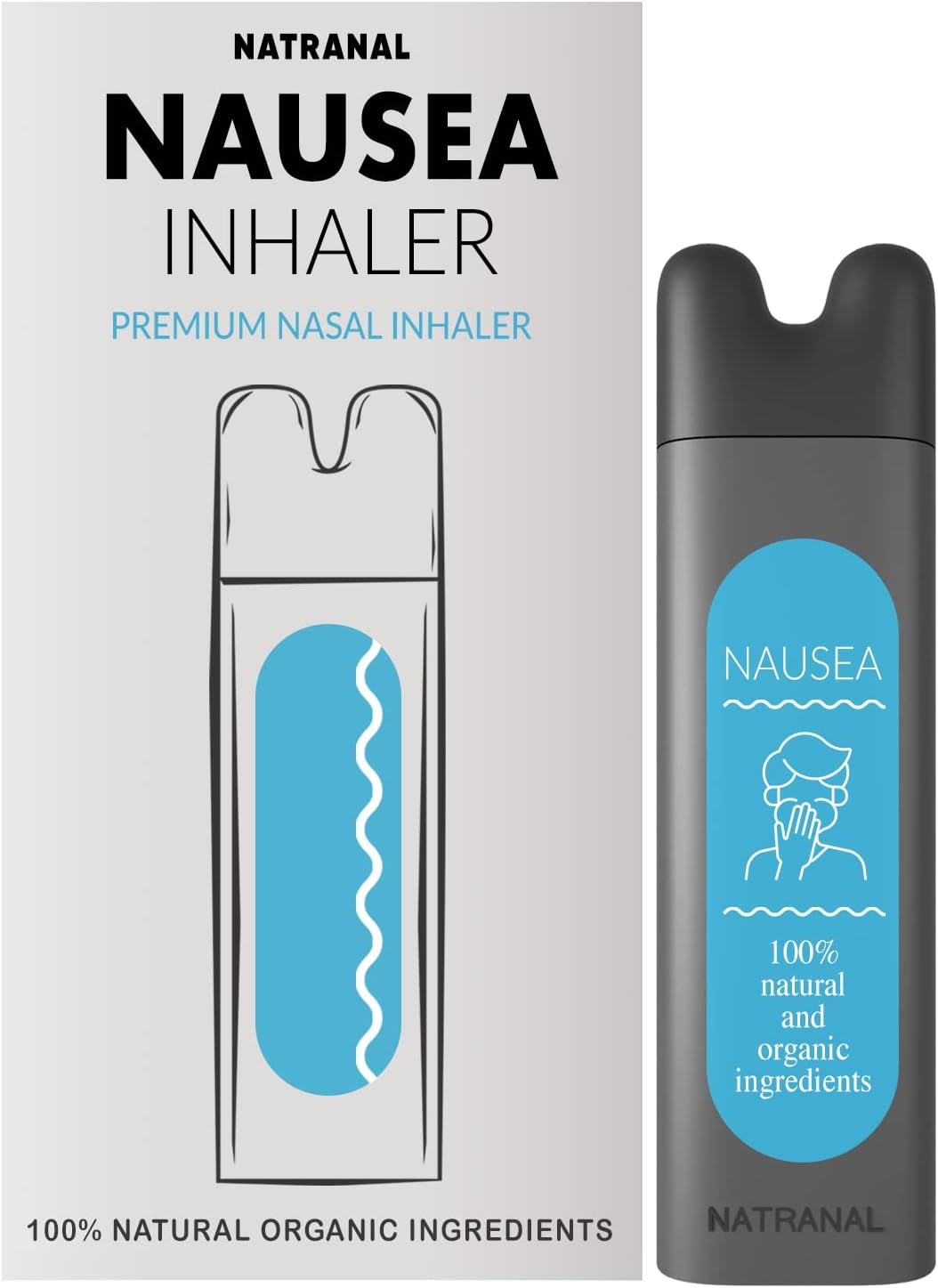 Natranal Nausea Relief Inhaler Portable Nasal Inhaler