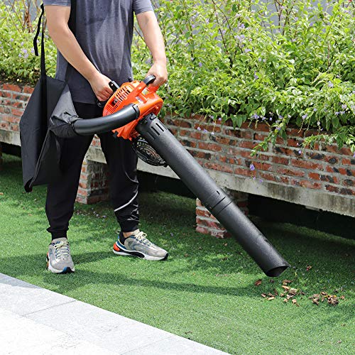 DKIEI Petrol Leaf Blower 26cc 3-in-1 Garden Vacuum & Mulcher, Shredder
