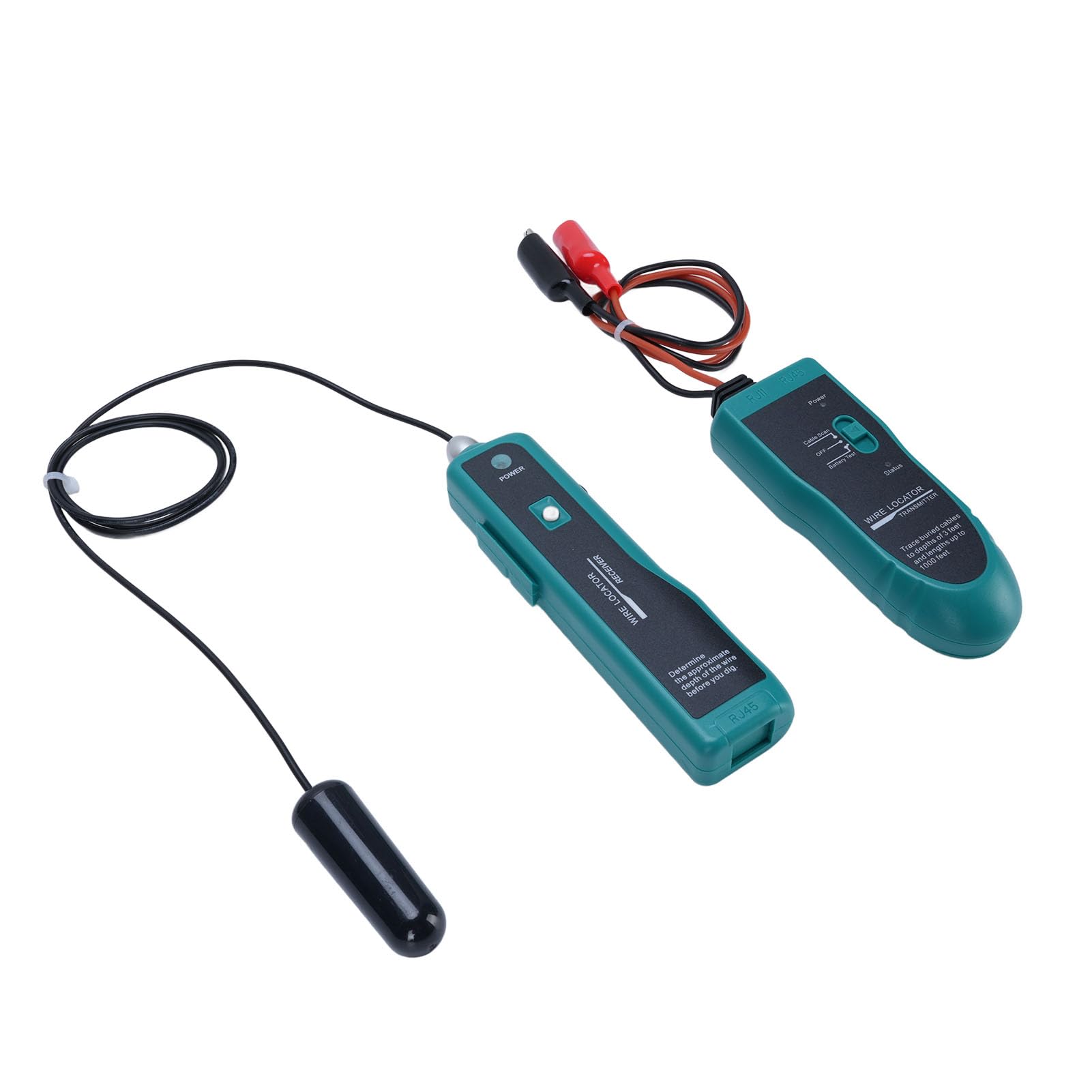 Bewinner Kit Ricevitore Tracciacavi per Localizzatore di Cavi Sotterranei - Tracciacavi a Parete per Test di Cortocircuito, Manutenzione della, Diagnostica di Cavi e Fili con Indicatore
