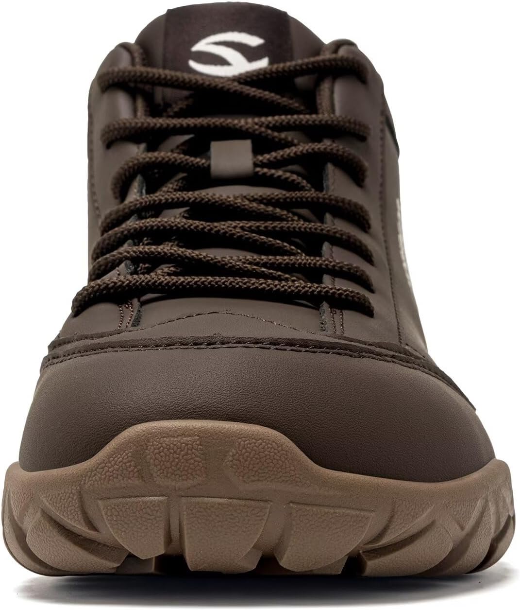 HOBIBEAR Leather Barefoot Boots Wide Width Zero-Drop Minimalist Shoes Unisex Mid Top Walking Boots