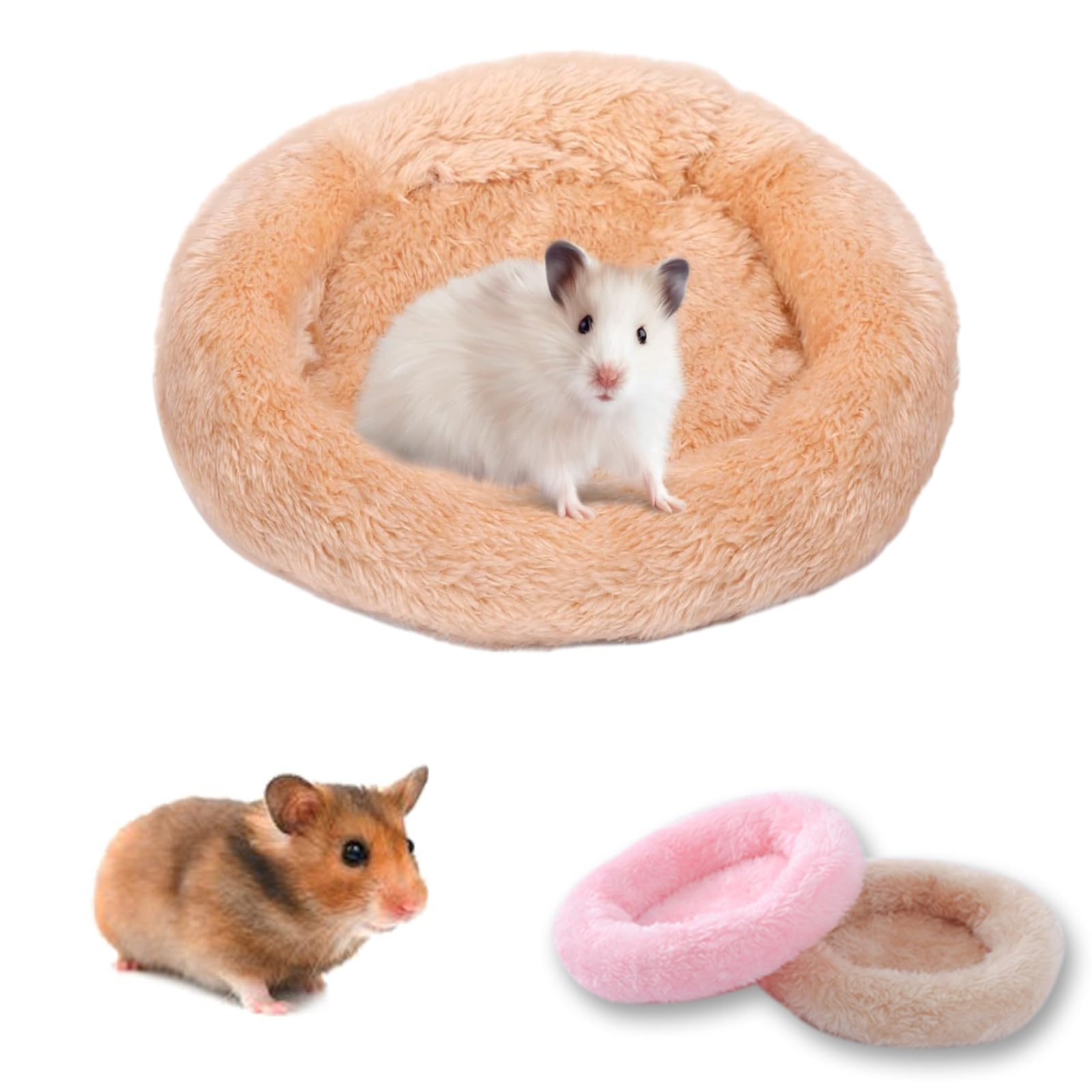 landscape lights2K 2 Piezas Cama De Felpa De Animales PequeñOs CáLido Cama De Conejito para Cobayas, Conejos, HáMsteres, Chinchillas, Erizos, Ardillas Y Gatitos.