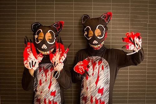 Miniatura 5 de Disfraz de gato de dibujos animados para adultos y niños disfraz de Halloween para cosplay