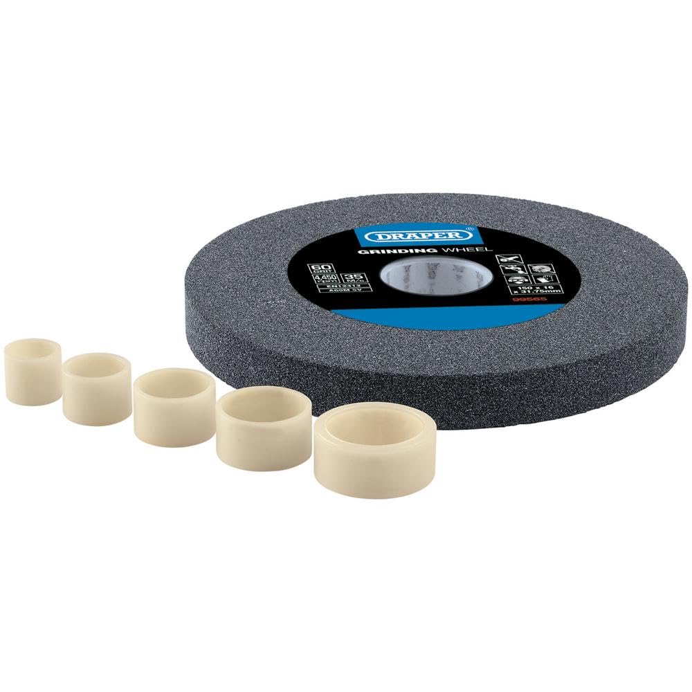 Draper 99565 - Mola da banco in ossido di alluminio, 60 g, 150 x 16 mm