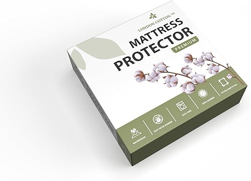 Miniatura 8 de Protector de colchón premium tamaño Queen 100% impermeable, protector de colchón transpirable con bolsillo profundo, funda de cama lavable (Queen)