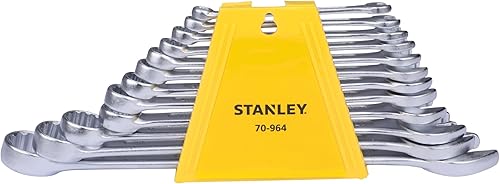 Stanley Juego de llaves combinadas de 2 piezas cromadas