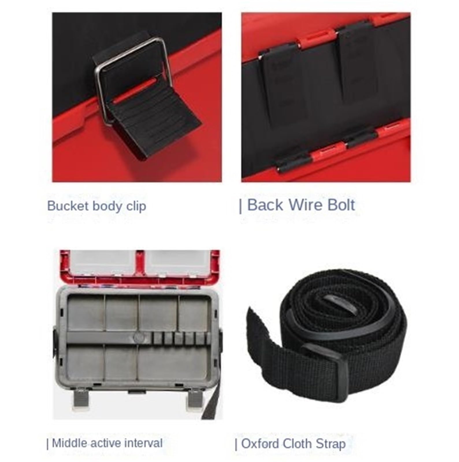 Pudełka na Sprzęt Wodoodporne Skrzynka Na Narzędzia Wędkarskie Rock Fishing Tool Box Może Być Noszona Na Plecach I Może Znajdować Się W Walizce Wędkarskiej Pudełko Wędkarskie(Blue)