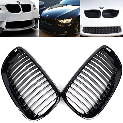 Astra Depot Auto Car Exterior Center Grille Front Kidney Grill Compatible With E92 2D Coupe E93 Convertible Pre-Facelift 07-10 3-Series M3 E90 E92 08-13 #TOP1