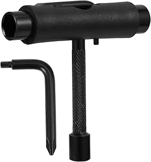 Toddmomy Ferramenta De Skate Chave De Skate Tipo T Chave De Ferramenta De Rolo Tudo-Em-Um T Ferramenta Longboard Chave De De Skate Ferramenta De Catraca Ferramenta De Rolamento