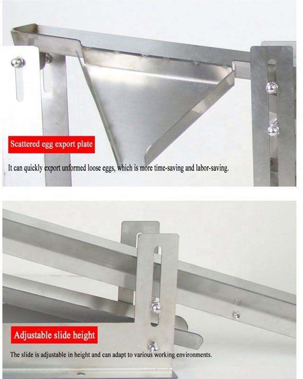 Eigelb-Trenner, Antihaft-Trenner, Edelstahl, verstellbare Höhe, effiziente Ausgabe für Bäckerei und Restaurant