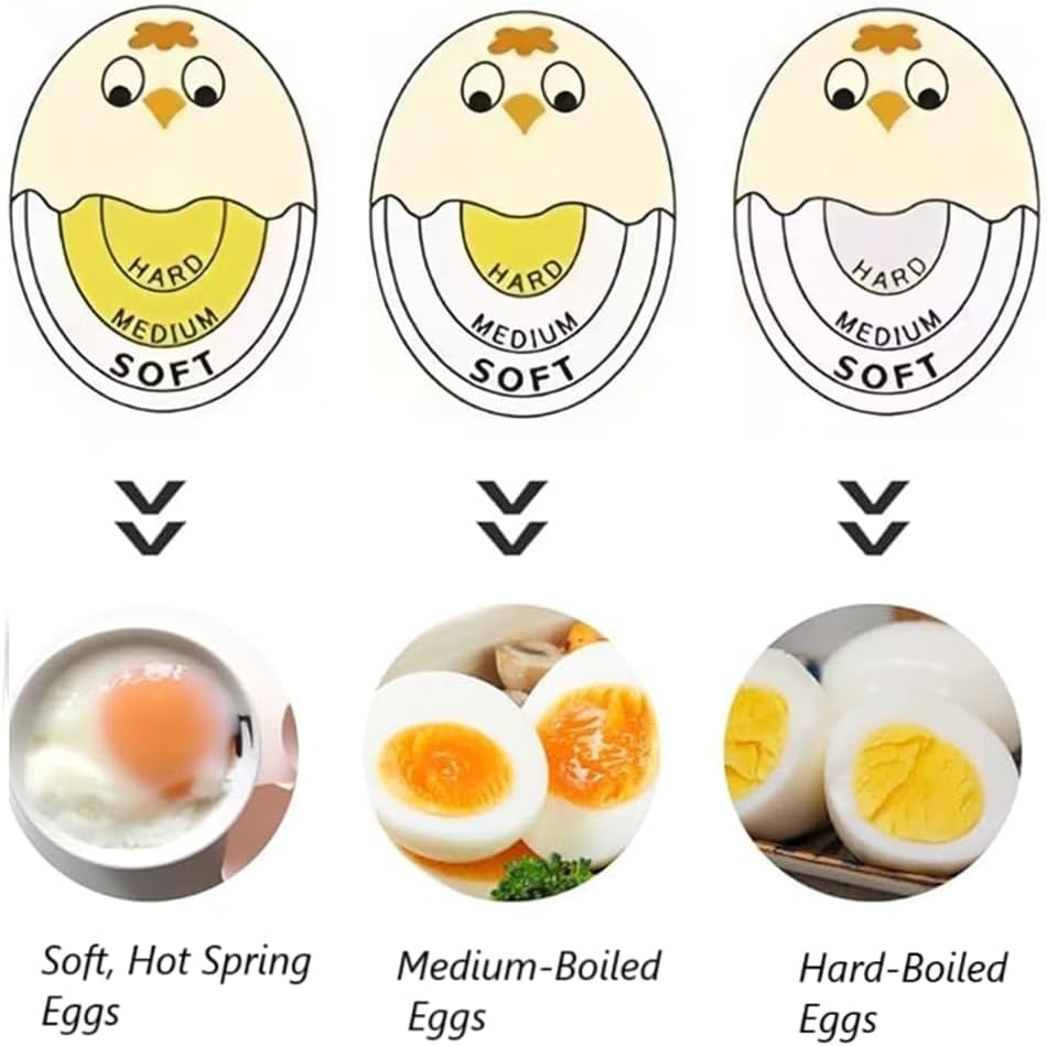 Egg Boiling Timer 3-Pack – Color-Changing in-Water Indicator for Soft, Medium & Hard Eggs image 5