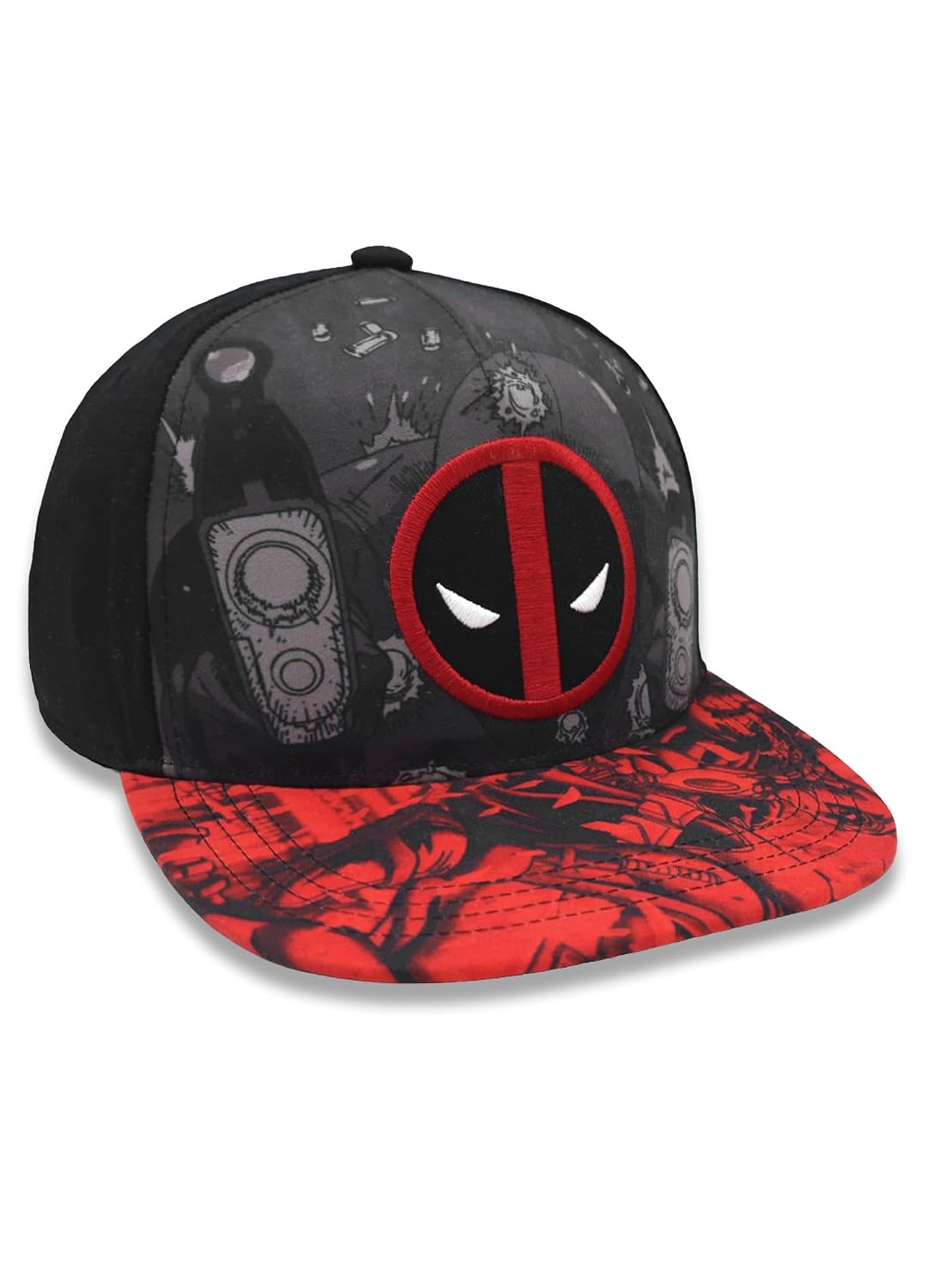 Free Authority Official Marvel Deadpool Embroidered Black Snapback Cap for Men & Women | Adjustable Closure - Review, Price and Buying Guide