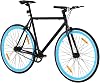Fixed Gear Bike White and Lightweight Single Speed Bicycle for Urban Commuting and City Riding